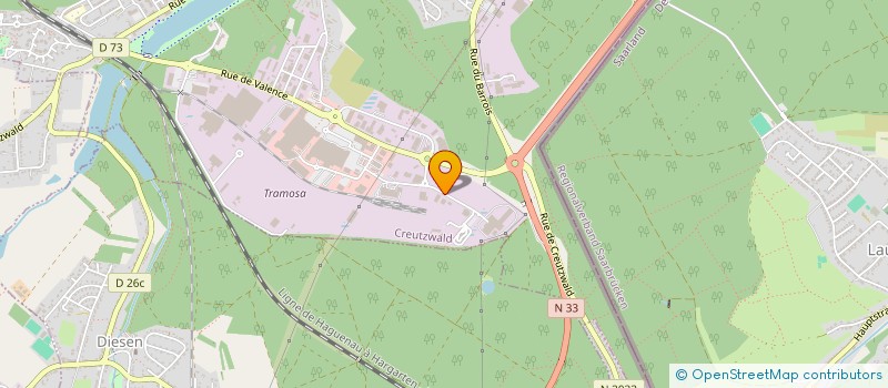 localisation de l'entreprise BRICOHAUSE à CREUTZWALD