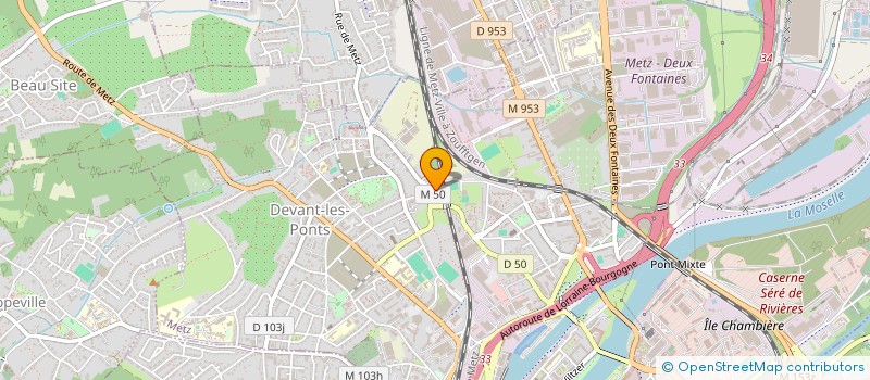 localisation de l'entreprise BRICOHAUSE METZ  METZ