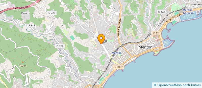 localisation de l'entreprise BRICOL AZUR à MENTON
