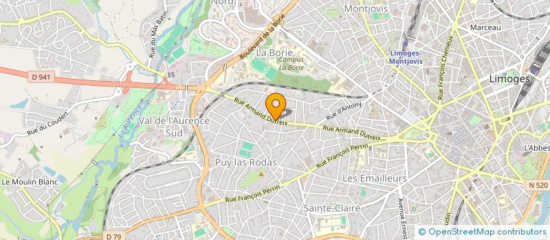 localisation de l'entreprise BRICOL BOIS à LIMOGES