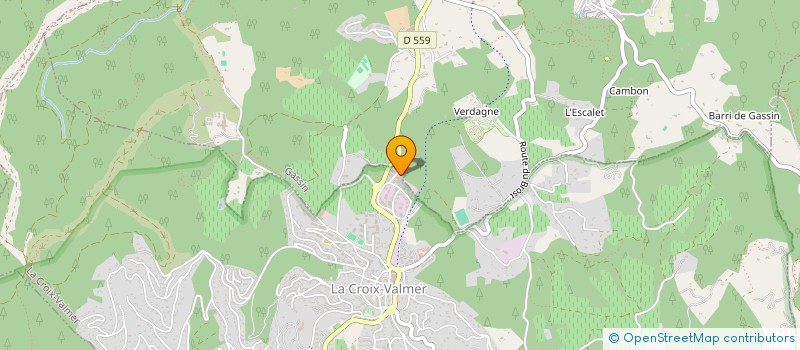 localisation de l'entreprise BRICOLAGE DU GOLFE  LA CROIX-VALMER