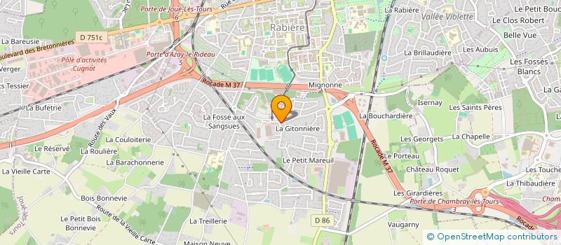 localisation de l'entreprise BRICOLAGE ET TECHNIQUE à JOUE-LES-TOURS