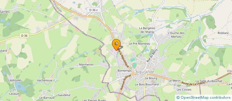 localisation de l'entreprise BRICOLAGE SERVICES à AIGURANDE