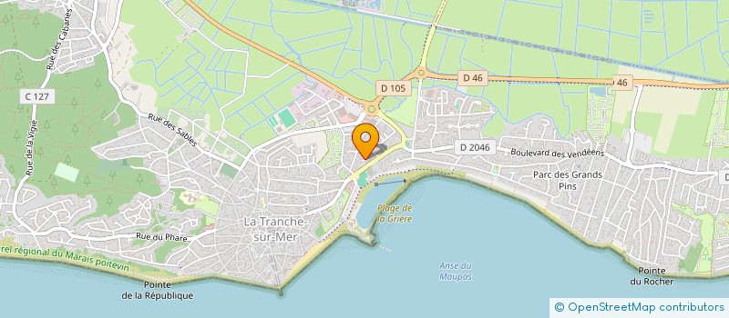 localisation de l'entreprise BRICOLAGE TRANCHAIS  LA TRANCHE-SUR-MER