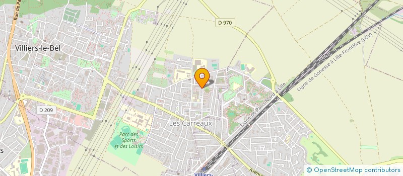 localisation de l'entreprise BRICOLAGE TRAVAUX CHANTIER à VILLIERS-LE-BEL