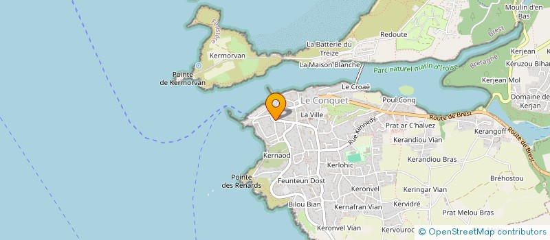localisation de l'entreprise BRICOLAGEPRO à LE CONQUET