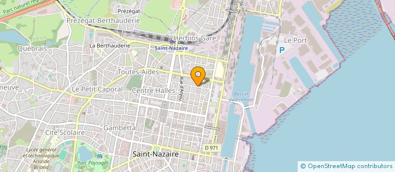localisation de l'entreprise BRICOLAND à SAINT-NAZAIRE