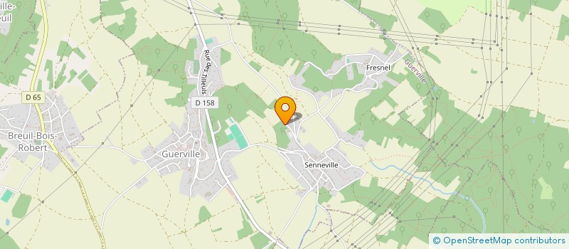 localisation de l'entreprise BRICOLE'MEN  GUERVILLE