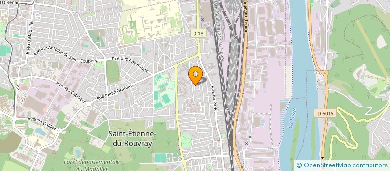 localisation de l'entreprise BRICOLEROY à SAINT-ETIENNE-DU-ROUVRAY