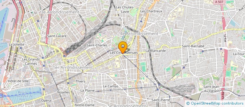 localisation de l'entreprise BRICOLEURS 5 AVENUES à MARSEILLE