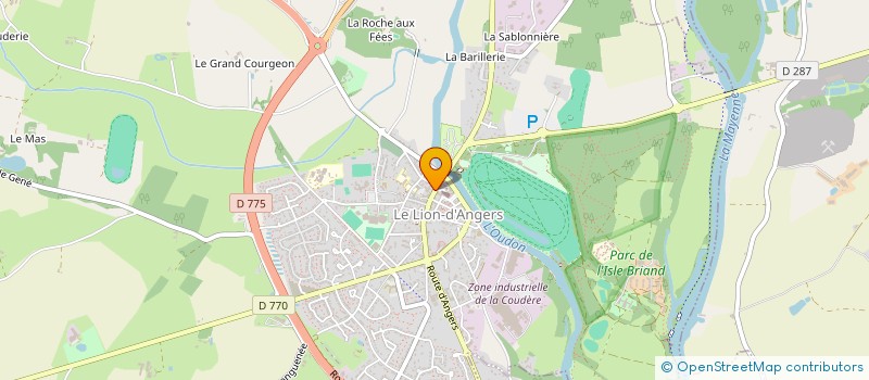 localisation de l'entreprise BRICOLION  LE LION D'ANGERS