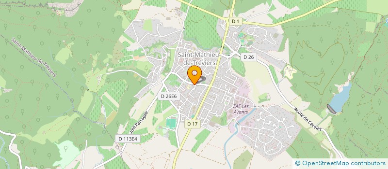 localisation de l'entreprise BRICOLOGIE à SAINT-MATHIEU-DE-TREVIERS