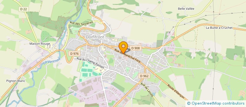 localisation de l'entreprise BRICOLOR à DOMFRONT-EN-POIRAIE