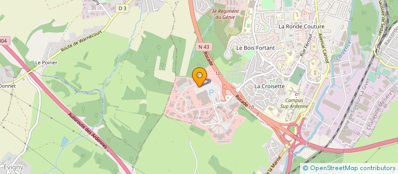 localisation de l'entreprise BRICOMAG à CHARLEVILLE-MEZIERES