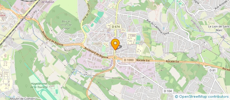 localisation de l'entreprise BRICOMAG à ANGOULEME