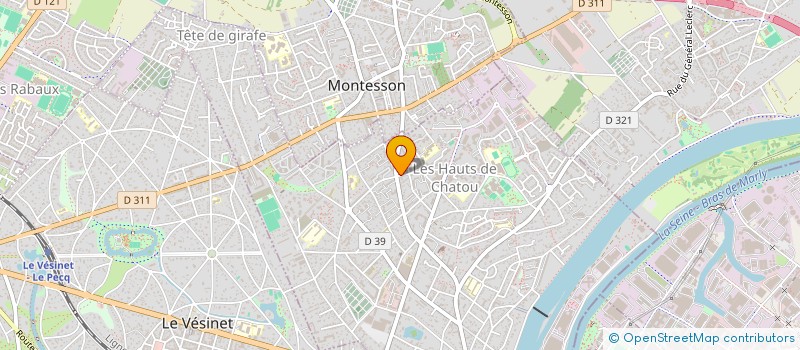 localisation de l'entreprise BRICOMAR  CHATOU