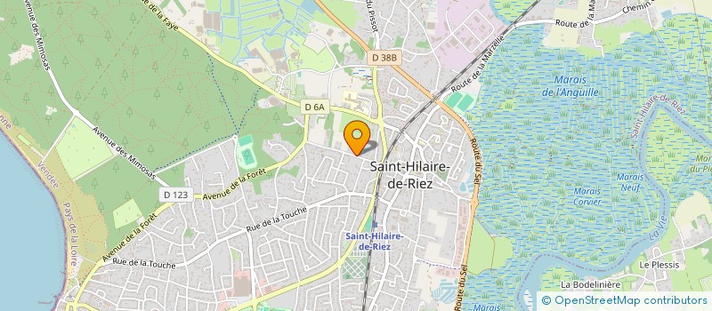 localisation de l'entreprise BRICOMAT 2020 à SAINT-HILAIRE-DE-RIEZ