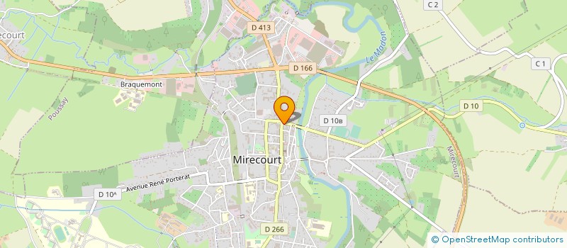 localisation de l'entreprise BRICOMAT à MIRECOURT