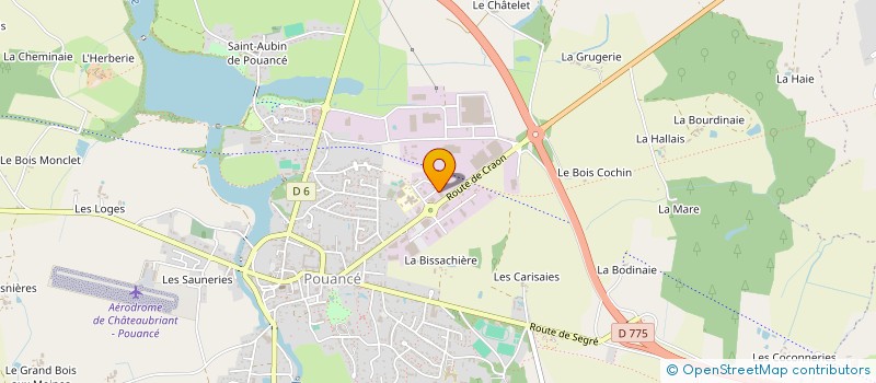 localisation de l'entreprise BRICOMAT' OMBREE  OMBREE D'ANJOU
