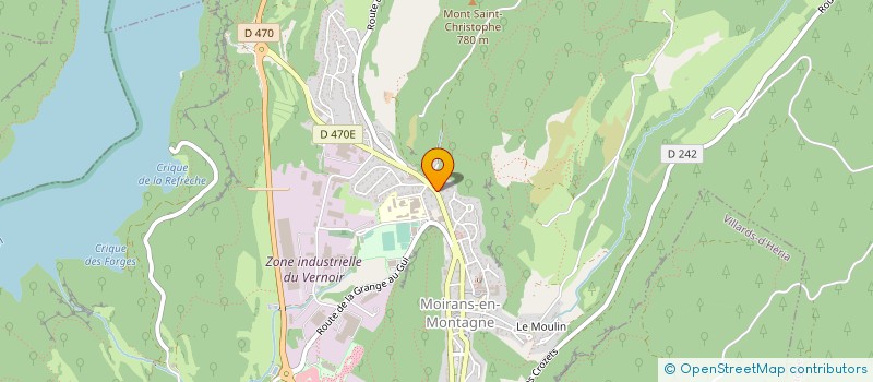 localisation de l'entreprise BRICOMAT POMMIER  MOIRANS-EN-MONTAGNE