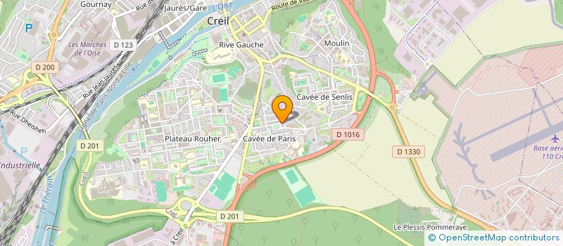 localisation de l'entreprise BRICOMENAGER à CREIL