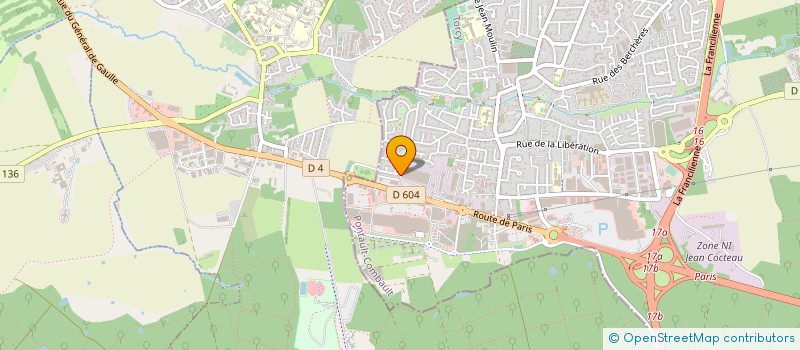 localisation de l'entreprise BRICOMMERCE à PONTAULT-COMBAULT