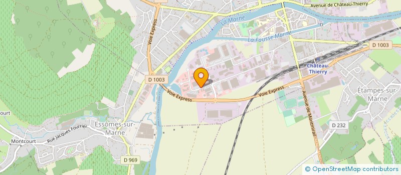 localisation de l'entreprise BRICOMOIS à CHATEAU-THIERRY