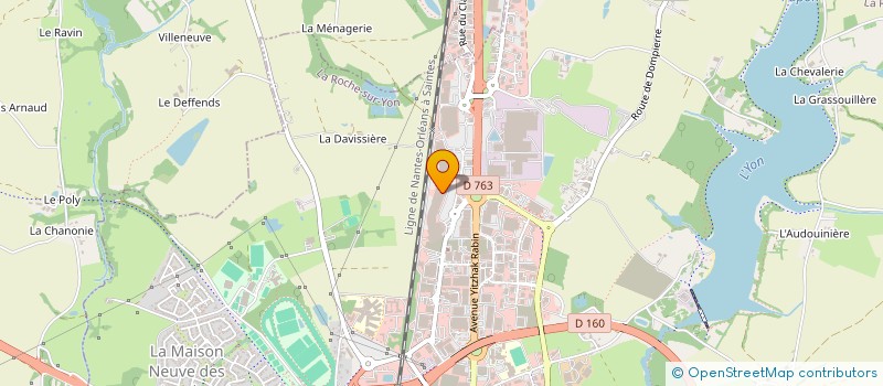 localisation de l'entreprise BRICOPAM à LA ROCHE-SUR-YON