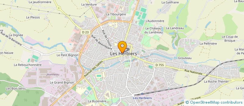 localisation de l'entreprise BRICOPHONESVENDEE à LES HERBIERS