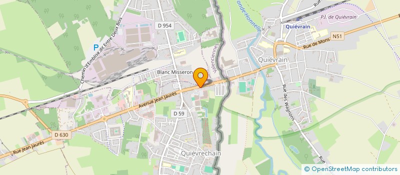 localisation de l'entreprise BRICOPLAN à QUIEVRECHAIN
