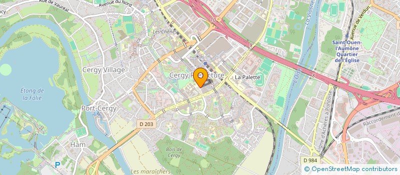 localisation de l'entreprise BRICOQUESOS  CERGY