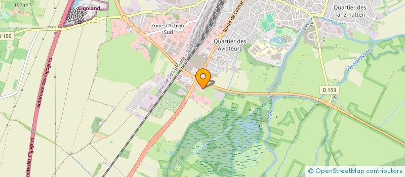 localisation de l'entreprise BRICORIED à SELESTAT