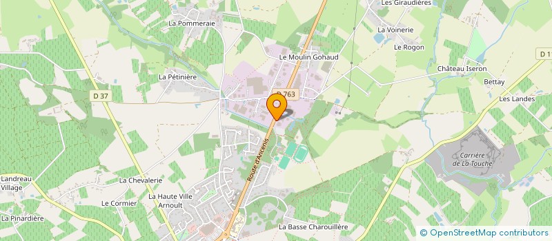 localisation de l'entreprise BRICORO S A à VALLET