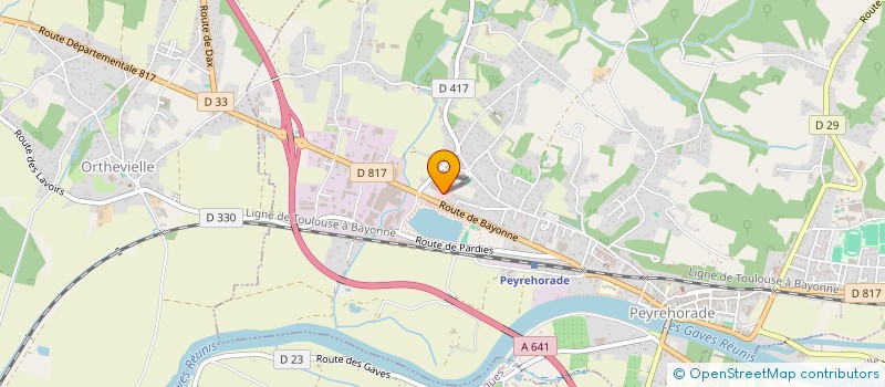 localisation de l'entreprise BRICORTHE  PEYREHORADE