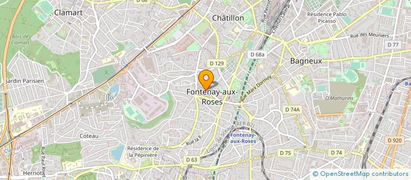 localisation de l'entreprise BRICOSTAND 83 à FONTENAY-AUX-ROSES