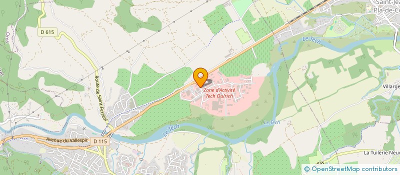 localisation de l'entreprise BRICOSUD  CERET