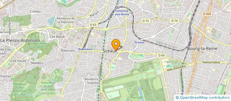 localisation de l'entreprise BRICOTEAU ROISIN à SCEAUX