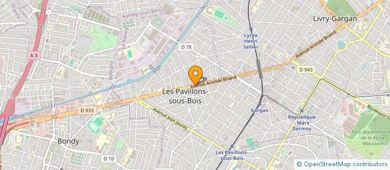 localisation de l'entreprise BRICOTEC à LES PAVILLONS-SOUS-BOIS