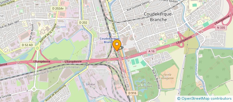 localisation de l'entreprise BRICOTEC à COUDEKERQUE-BRANCHE