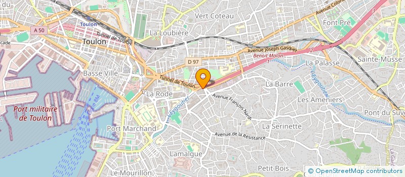 localisation de l'entreprise BRICOTOUL à TOULON