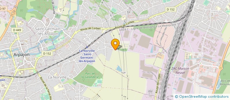 localisation de l'entreprise BRICOTUBE à SAINT-GERMAIN-LES-ARPAJON