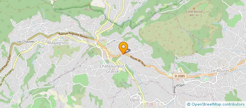 localisation de l'entreprise BRICOVALL  CHATEAUNEUF-GRASSE