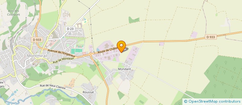 localisation de l'entreprise BRICOWORLD  MONTMIRAIL