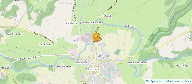 localisation de l'entreprise BRICQ à MONTBRON