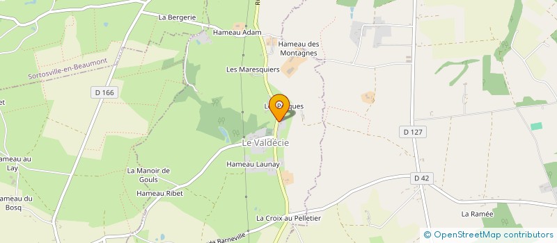 localisation de l'entreprise BRICQAUTO  BRICQUEBEC-EN-COTENTIN