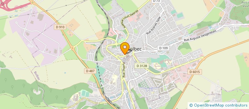 localisation de l'entreprise BRICVART  BOLBEC