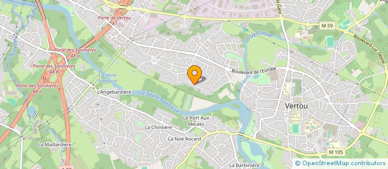 localisation de l'entreprise BRIDA  VERTOU