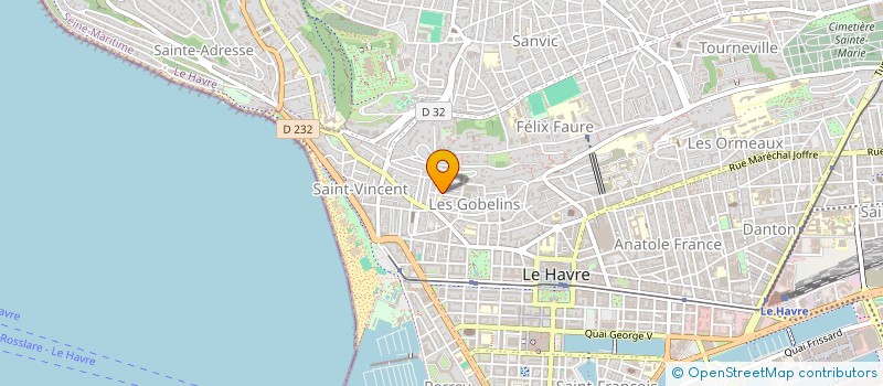 localisation de l'entreprise BRIDE à LE HAVRE