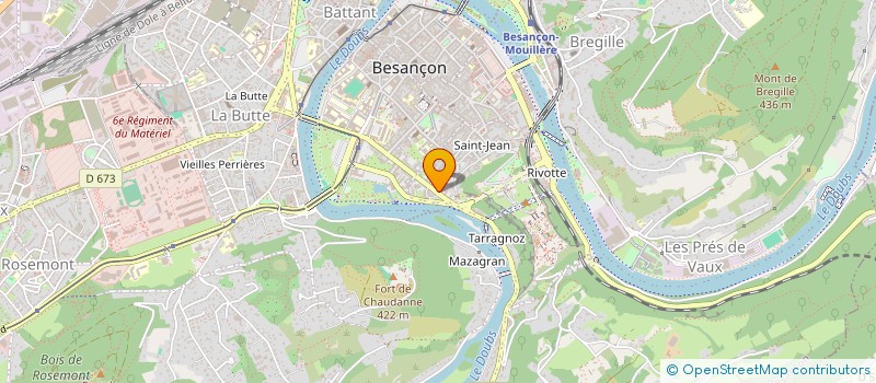 localisation de l'entreprise BRIDE ET BOIS SARL à BESANCON