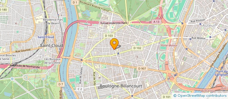 localisation de l'entreprise BRIDER FONCIERE  BOULOGNE-BILLANCOURT